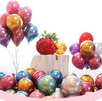 100 Pieces Decorated Party Balloons Assorted Color