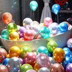 100 Pieces Decorated Party Balloons Assorted Color