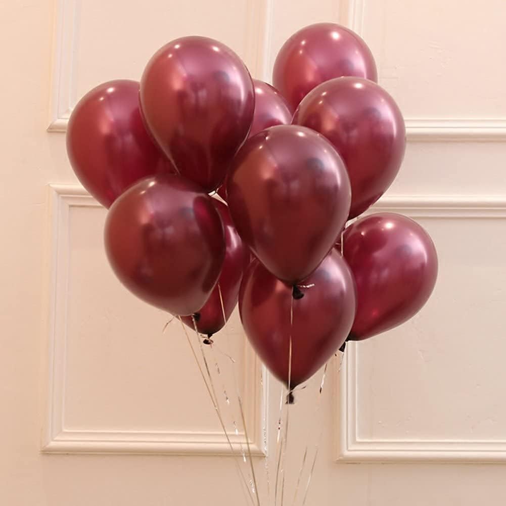 100 PC Maroon Latex Balloons - 12 Inch