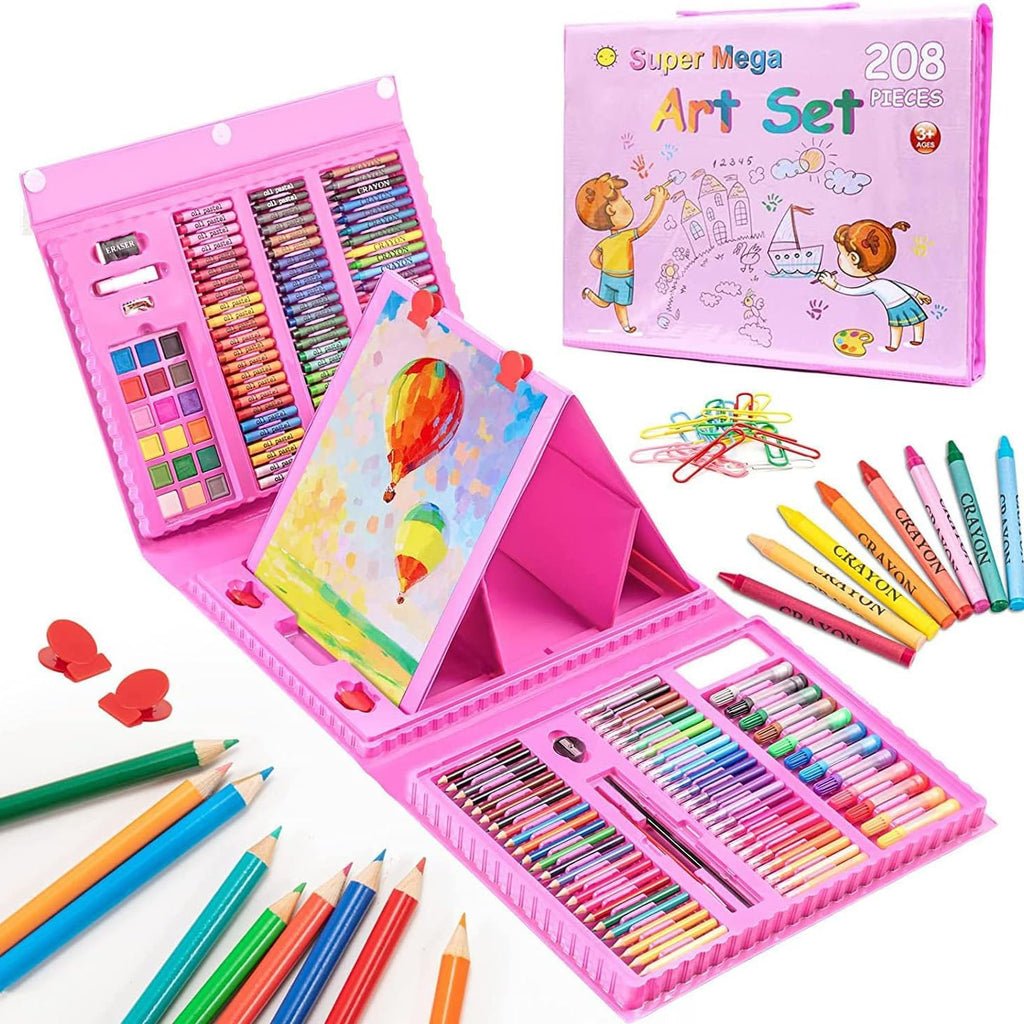 208 PCS Art Set for Kids – Complete Drawing & Painting Kit