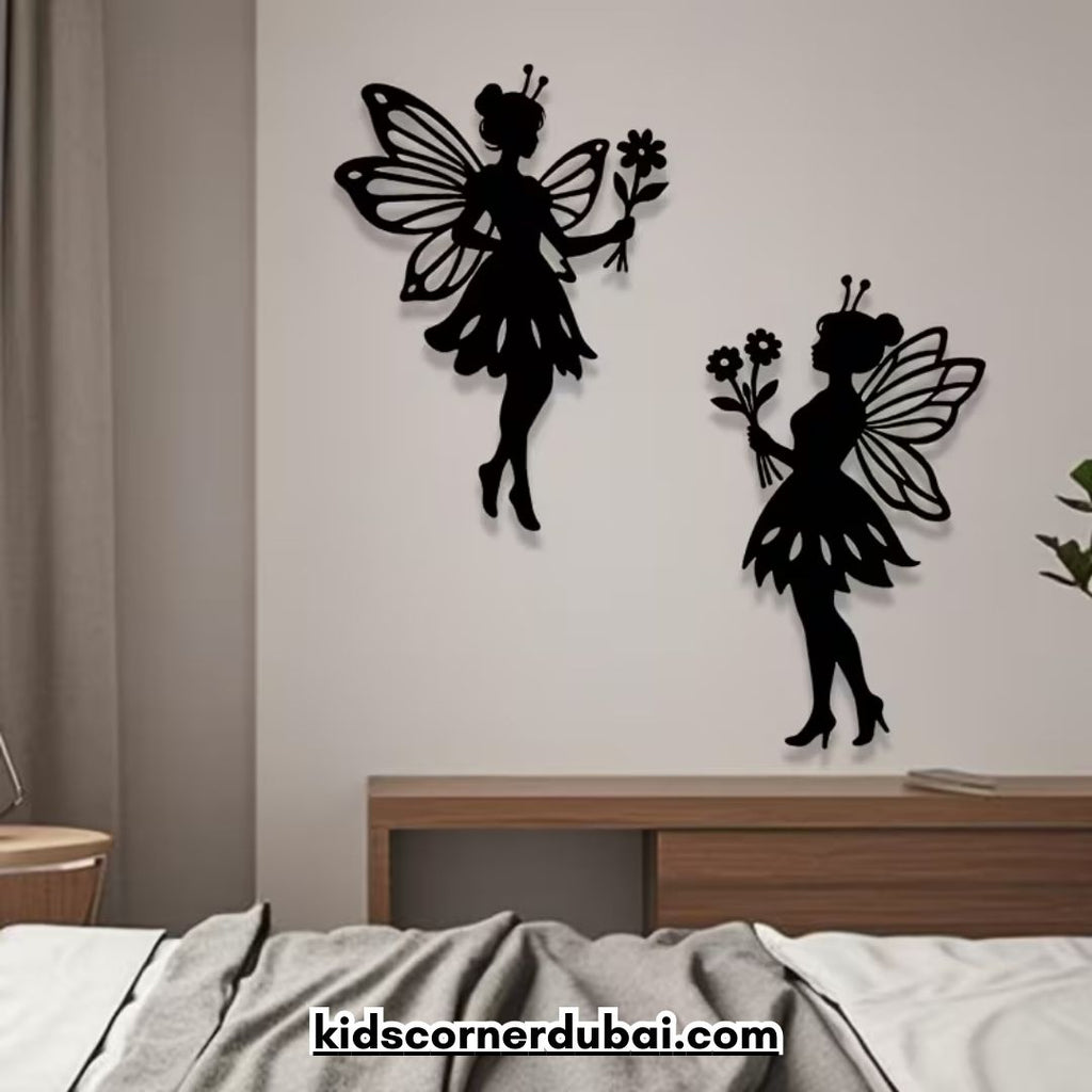 Fairy Silhouettes Floral Wall Decor
