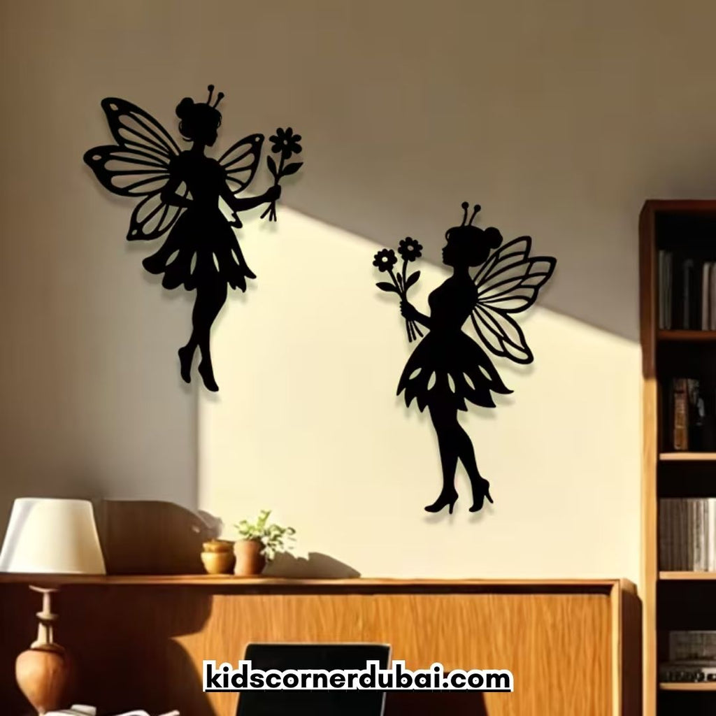 Fairy Silhouettes Floral Wall Decor