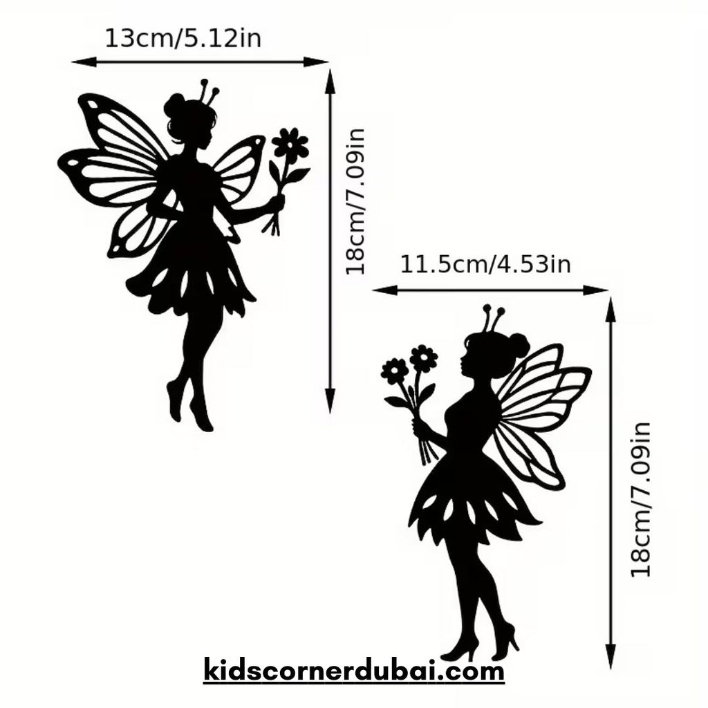 Fairy Silhouettes Floral Wall Decor