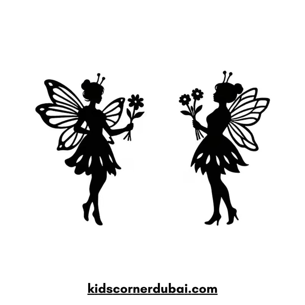 Fairy Silhouettes Floral Wall Decor
