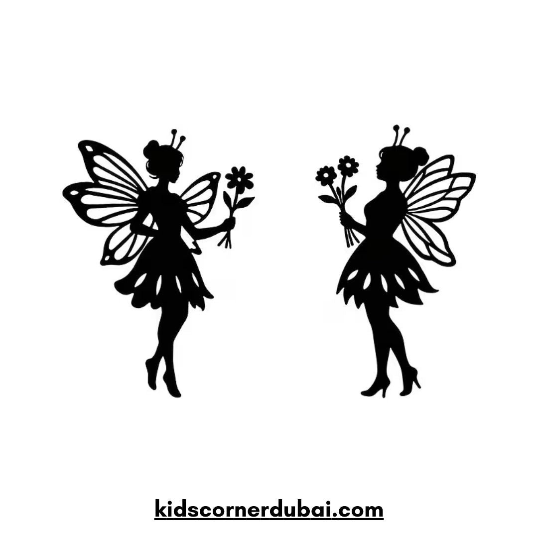 Fairy Silhouettes Floral Wall Decor