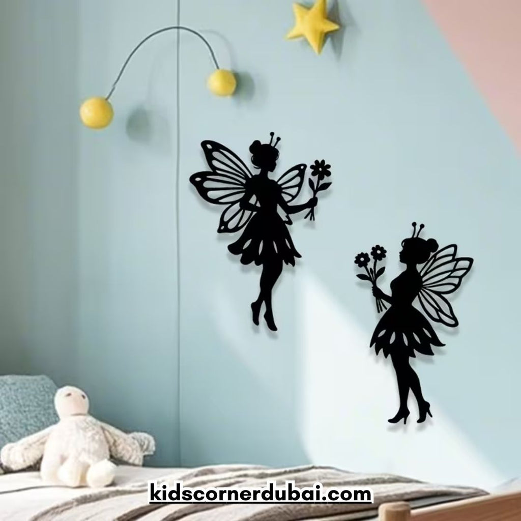 Fairy Silhouettes Floral Wall Decor