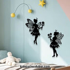 Fairy Silhouettes Floral Wall Decor