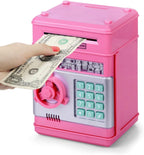 Kids money bank safe saving box for boys and girls aged 4 to 11 years